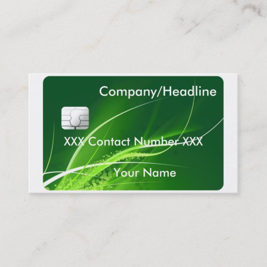 Kreditkarte Visitenkarte (Vorderseite)