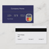 Kreditkarte Visitenkarte (Vorne/Hinten)