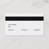 Kreditkarte Visitenkarte (Rückseite)