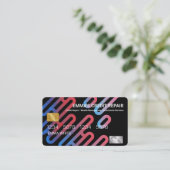 Kreditkarte Visitenkarte (Stehend Vorderseite)