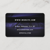 Kreditkarte Visitenkarte (Rückseite)