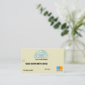 Kreditkarte Visitenkarte (Stehend Vorderseite)