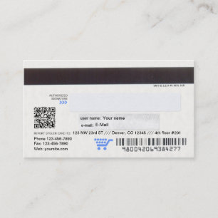 Kreditkarteentwurfs-Visitenkarte Visitenkarte