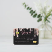 Kreditkarten-Geschäftskarten Visitenkarte (Stehend Vorderseite)