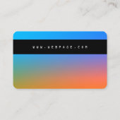 Kreditkartenansicht von Imitaten Visitenkarte (Rückseite)