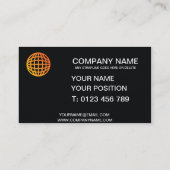 Kreditkartenausweis Visitenkarte (Rückseite)