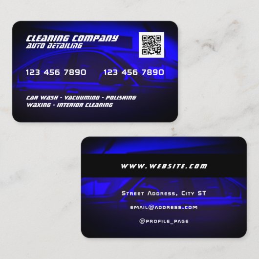 Kreditkartenautomat visitenkarte (Vorne/Hinten)