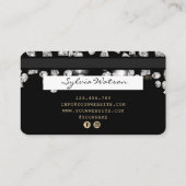 Kreditkartengeformte Driving Diamonds Visitenkarte (Rückseite)