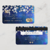 Kreditkartengeformte Driving Diamonds Visitenkarte (Vorne/Hinten)