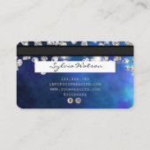 Kreditkartengeformte Driving Diamonds Visitenkarte (Rückseite)