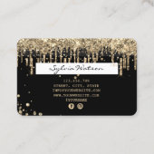 Kreditkartenstyling Gold Diamonds Visitenkarte (Rückseite)