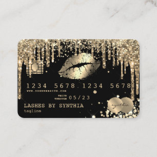 Kreditkartenstyling Gold Diamonds Visitenkarte