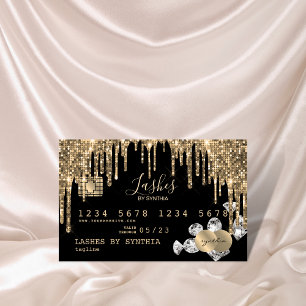 Kreditkartenstyling Gold Diamonds Visitenkarte
