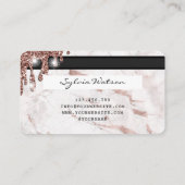 Kreditkartenstyling Gold-Marmor Visitenkarte (Rückseite)