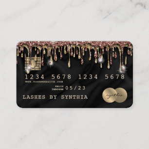Kreditkartenstyling Gold Silk Visitenkarte