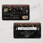 Kreditkartenstyling Gold Silk Visitenkarte (Vorne/Hinten)