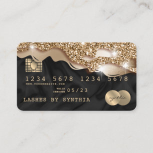 Kreditkartenstyling Gold Silk Visitenkarte