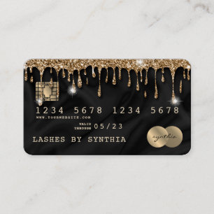 Kreditkartenstyling Gold Silk Visitenkarte