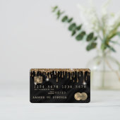 Kreditkartenstyling Gold Silk Visitenkarte (Stehend Vorderseite)