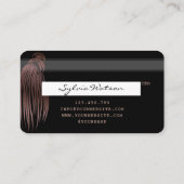 Kreditkartenstyling-Rose-Gold-Braids Visitenkarte (Rückseite)