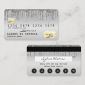 Kreditkartenstyling Silver Loyalty-Karte Visitenkarte (Vorne/Hinten)