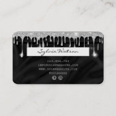 Kreditkartenstyling Silver Silk Visitenkarte (Rückseite)