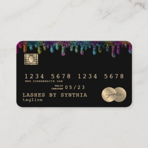 Kreditkartenstyling-Unicorn-Mermaid Visitenkarte
