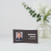 Kreditreferent Custom Foto Visitenkarte (Stehend Vorderseite)