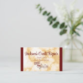 Kreditreparatur in Burgund und Marmor Visitenkarte (Stehend Vorderseite)