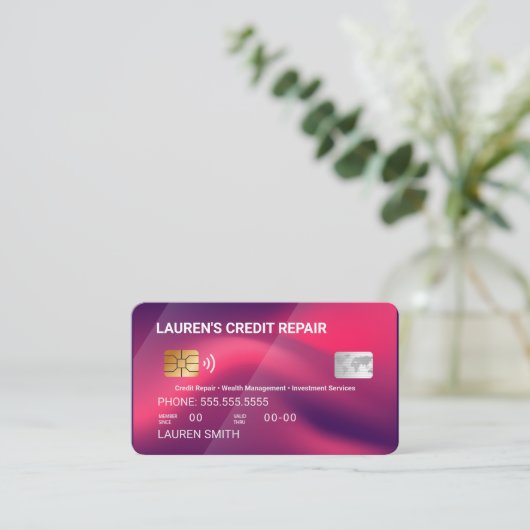 Kreditreparatur Visitenkarte (Stehend Vorderseite)