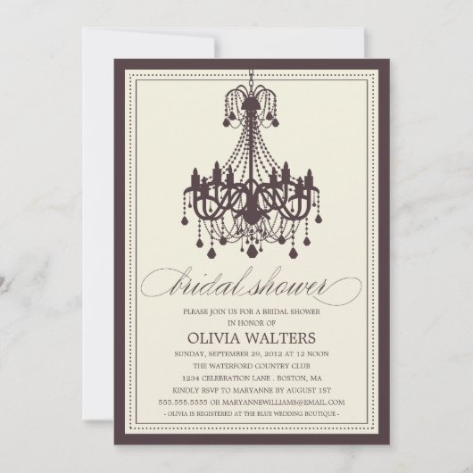 KREDITVERÄNDERER| BRIDAL SHOWING INVITATION EINLADUNG (Vorderseite)