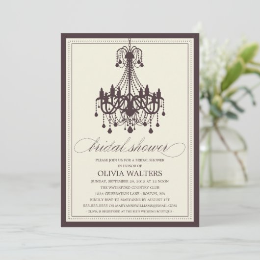 KREDITVERÄNDERER| BRIDAL SHOWING INVITATION EINLADUNG (Stehend Vorderseite)