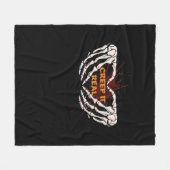 Kreep it real, Skeletthandschuhe mit Herz Fleecedecke (Vorderseite (Horizontal))