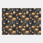 KREEPY PUMPKINS GHOSTEN UND GHOULS HALLOWEEN GESCHENKPAPIER SET (Vorderseite 3)