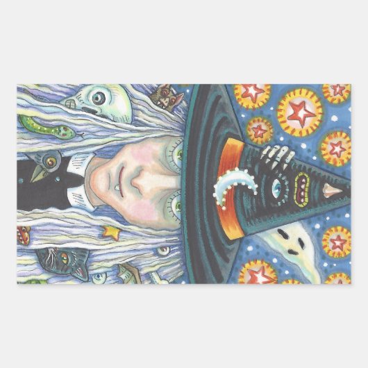 KREEPY WITCH, EVIL EYE, SKULL, VAMPIRE STICKER (Vorderseite)