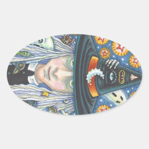 KREEPY WITCH, EVIL EYE, SKULL, VAMPIRE STICKER