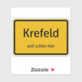 Krefeld Aufkleber Sticker Autoaufkleber (Blatt)