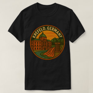 Krefeld Deutschland Palast Kunst T-Shirt
