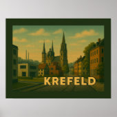 Krefeld Deutschland Stadt Kunst Poster (Vorne)