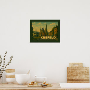Krefeld Deutschland Stadt Kunst Poster