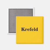 Krefeld  Magnet Schild Gold Gleb (Vorderseite/Rückseite)