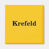 Krefeld  Magnet Schild Gold Gleb (Vorne)