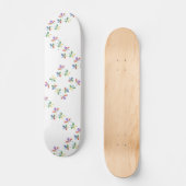 Kreide ähnliche Blumen Skateboard (Vorderseite)