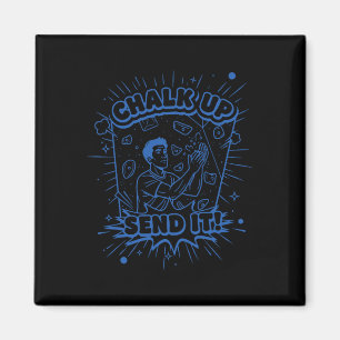 Kreide Auf Senden Es Klettern Bouldering Design  Magnet