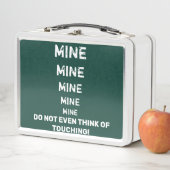 Kreide-Brett-Blick tun nicht Touch Metall Brotdose (Beispiel)