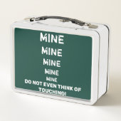 Kreide-Brett-Blick tun nicht Touch Metall Brotdose (Rückseite)