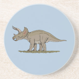 Kreide-Dinosaurier Triceratops Untersetzer