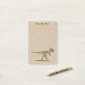 Kreide Dinosaurier Tyrannosaurus rex Postit Hinwei Post-it Klebezettel (Auf Schreibtisch)