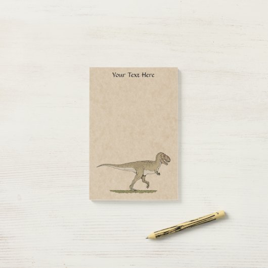 Kreide Dinosaurier Tyrannosaurus rex Postit Hinwei Post-it Klebezettel (Auf Schreibtisch)