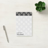 Kreide gezeichnetes Segelboot-Muster | addieren Post-it Klebezettel (Büro)